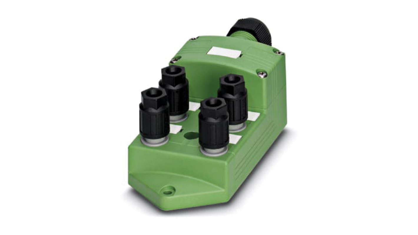 Phoenix Contact SACB Series Sensor Box, QUICKON, 4 way, 4 port