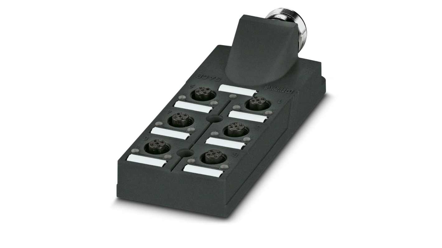 Phoenix Contact SACB Series Sensor Box, M12, 5 way, 6 port