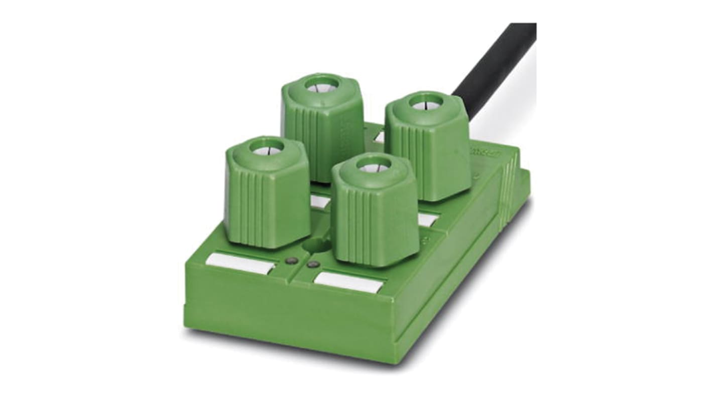 Phoenix Contact SACB Series Sensor Box, QUICKON, 10m cable, 4 way, 4 port