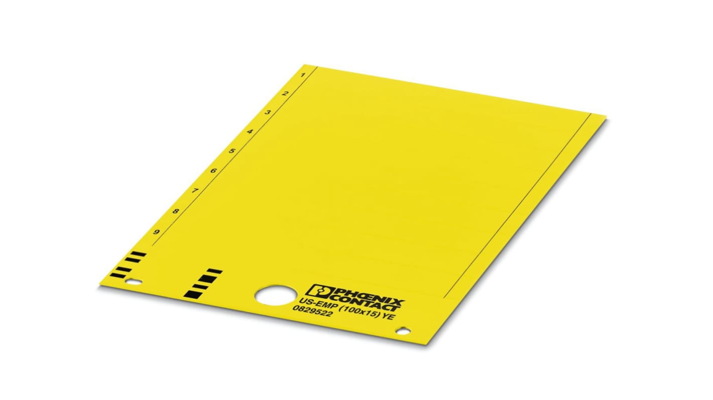 Phoenix Contact, US-EMP (100X15) YE Terminal Block Marker