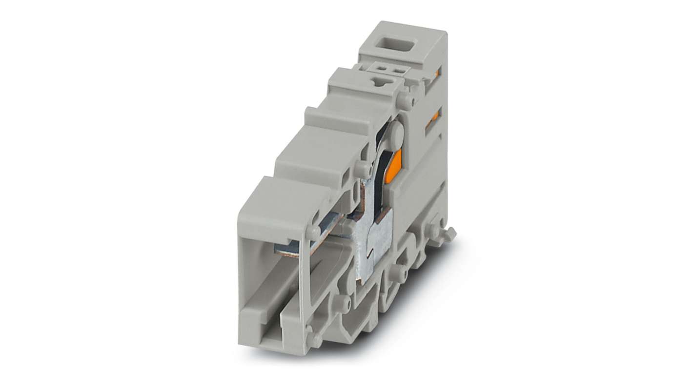 Phoenix Contact, PPC 6/1-L, Pluggable Terminal Block, Receptacle, Push In Termination, 3000690