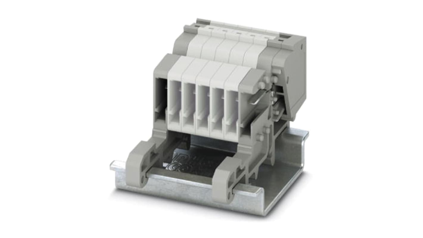 Phoenix Contact Pluggable Terminal Block, Receptacle, Push In Termination