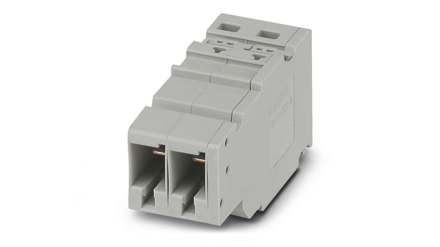 Phoenix Contact, PPC 6/2, Pluggable Terminal Block, Receptacle, Push In Termination, 3000693