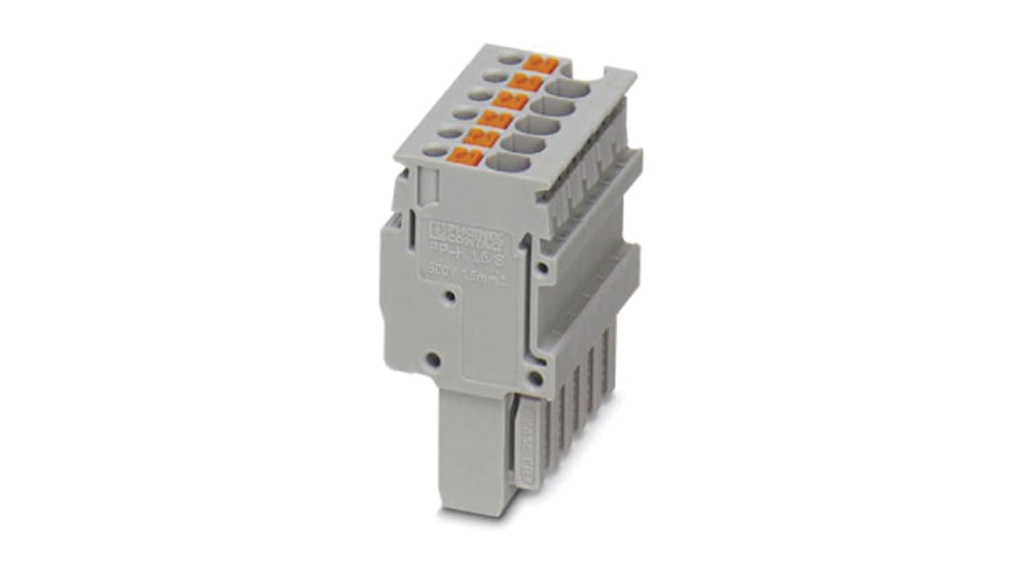 Conector modular Phoenix Contact serie PP-H 1.5/S/14 (1GNYE/13GY)
