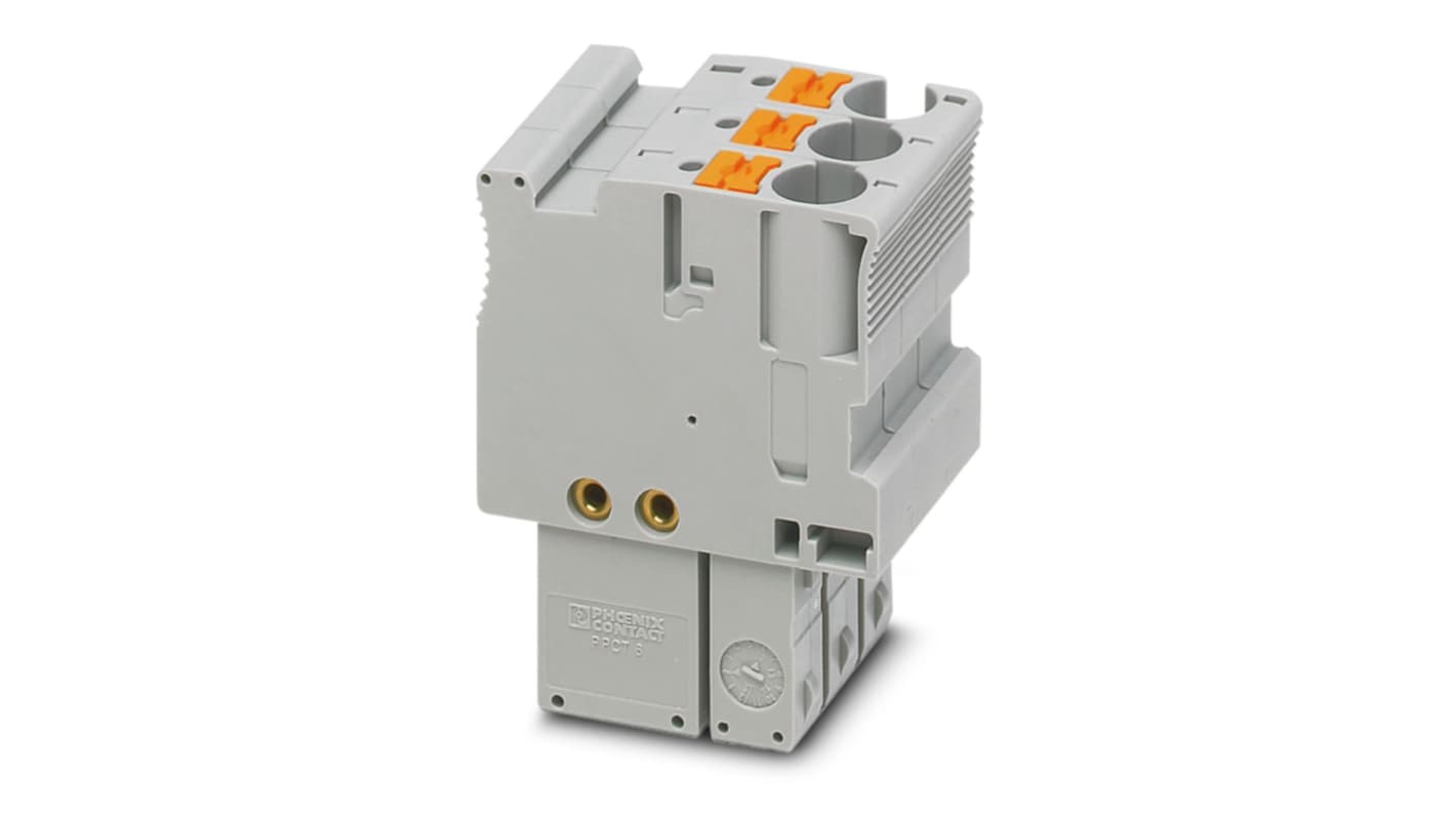 Phoenix Contact, PPCT 6/3, Pluggable Terminal Block, Plug, Push In Termination, 3212305