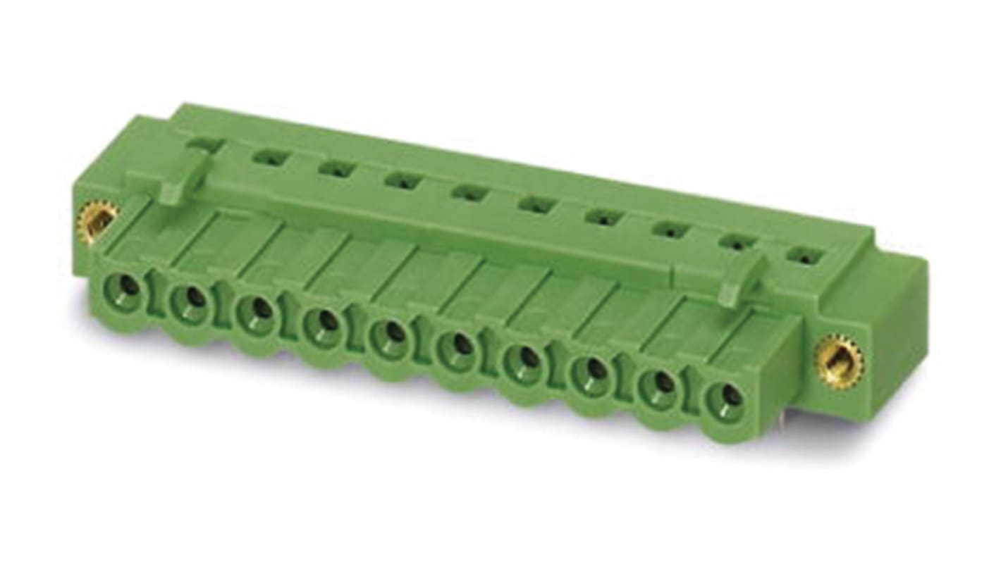 Phoenix Contact, 5.08mm Pitch, COMBICON Power, 11 Way, Right Angle, Pluggable Terminal Block, Inverted Header, Through