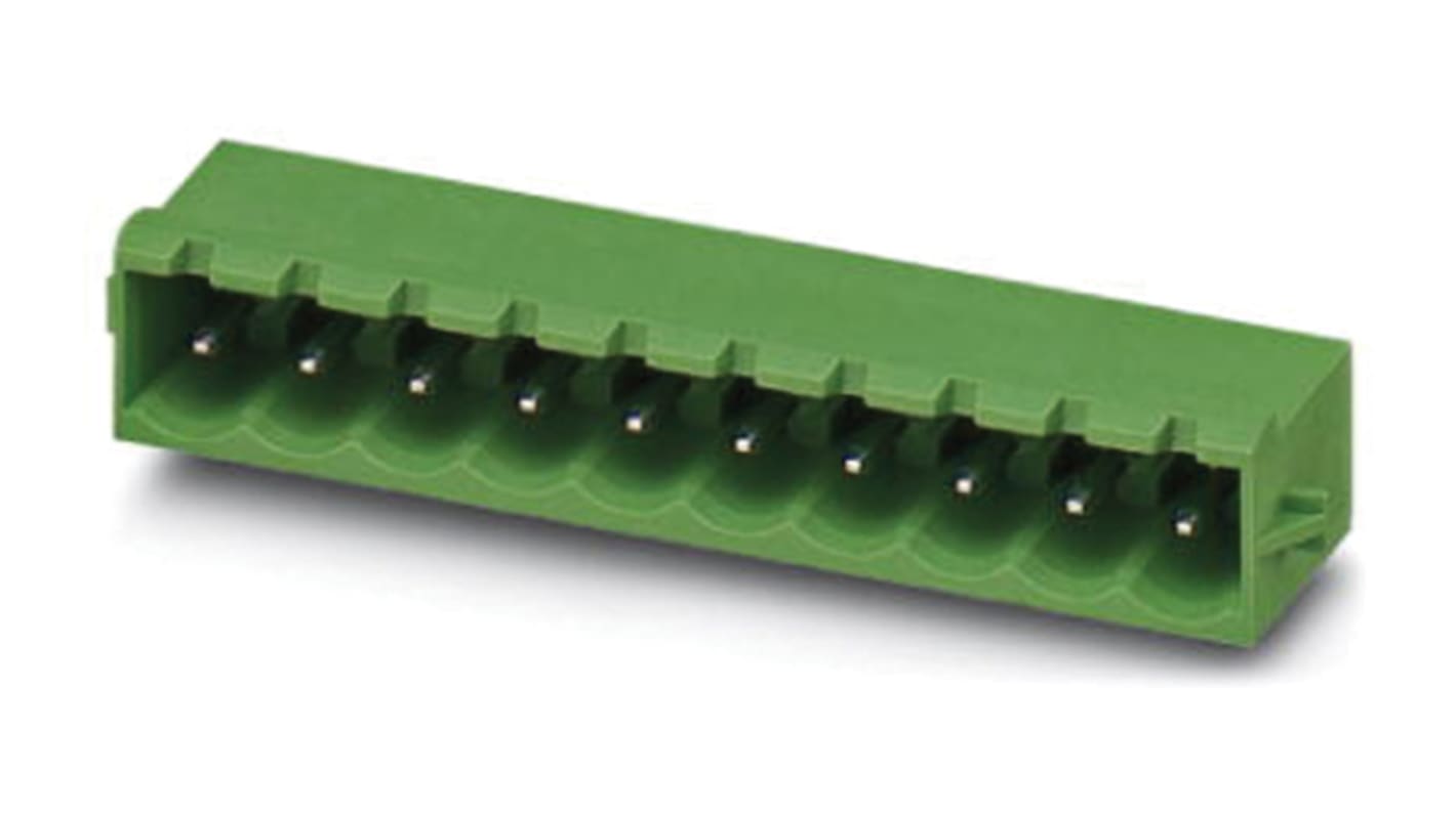 Phoenix Contact, 5.0mm Pitch, MSTBA 2.5/18-G-RN, 18 Way, Pluggable Terminal Block, Header, Solder Termination, 1944945