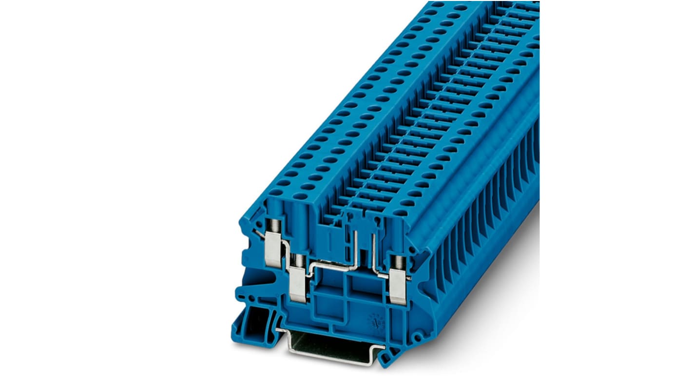 フエニックスコンタクト UT 4-TWIN-TG BU D-SUB コネクタ, 20A 500 V, スクリュー