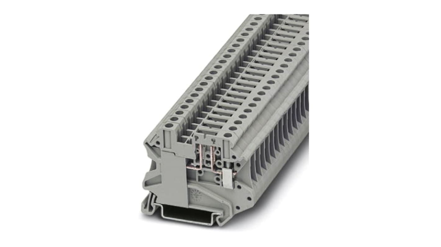 Phoenix Contact 3070037 UT 4-PE/TG P/P Series Grey, Single-Level, Screw Termination