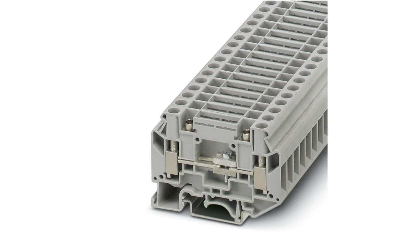 Phoenix Contact 3072800 UK 6-T-P Series Grey, Single-Level, Screw Termination