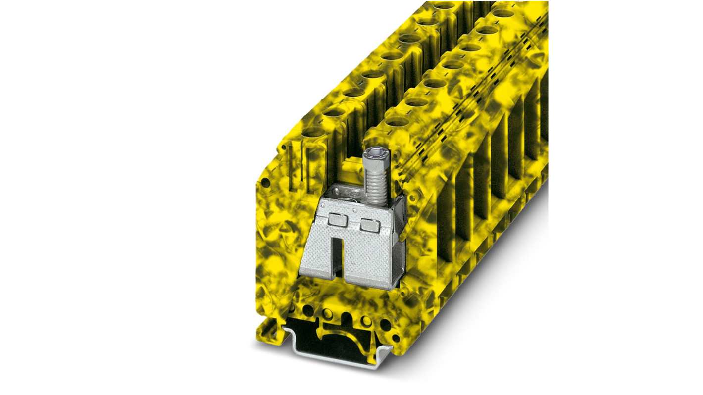 Morsetto senza fusibile Phoenix Contact, Nero, Giallo, livello Singolo, 150A