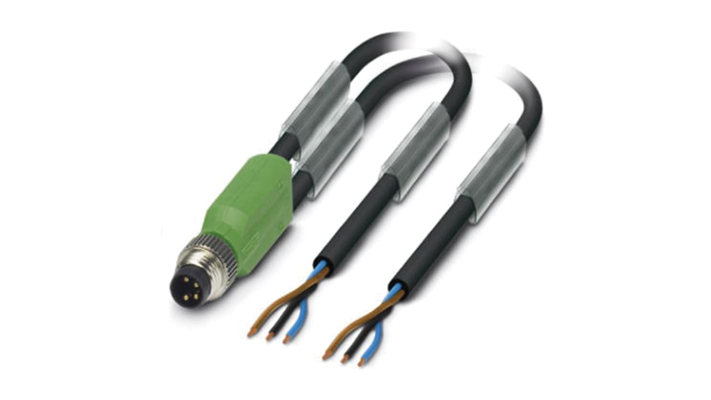 Phoenix Contact Male 3 way M8 to Sensor Actuator Cable, 3m