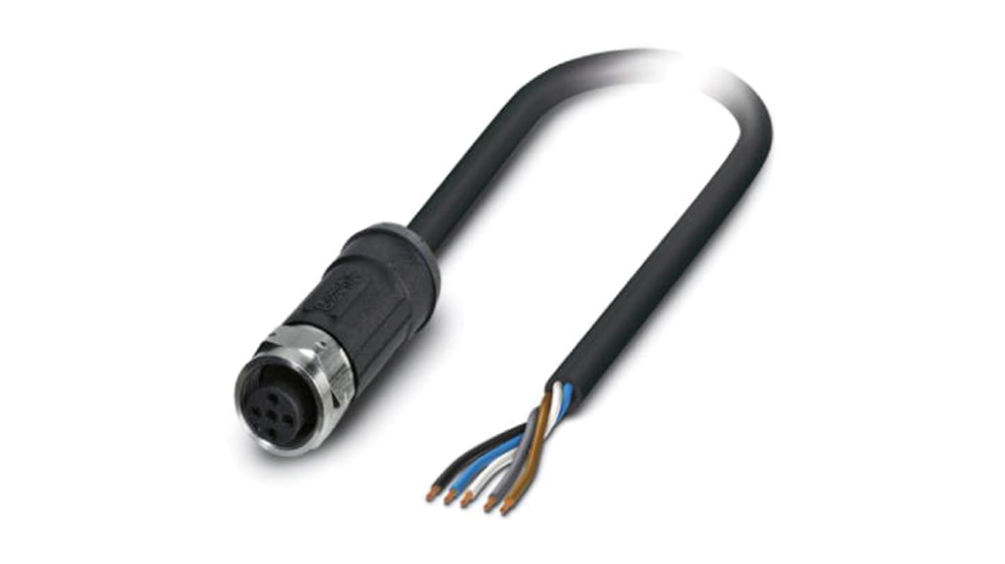 Phoenix Contact Female 5 way M12 to Sensor Actuator Cable, 2m