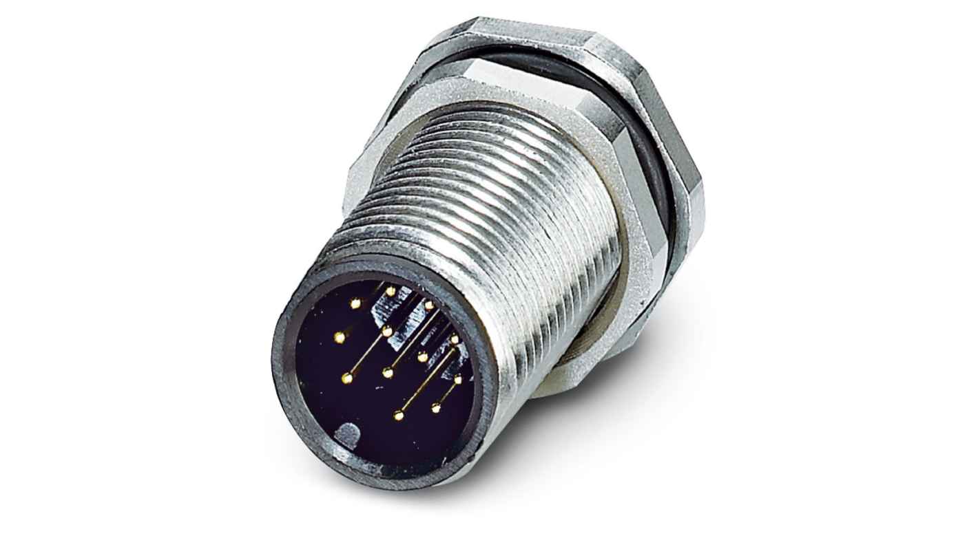 Phoenix Contact Circular Connector, 12 Contacts, M12 Connector, Male