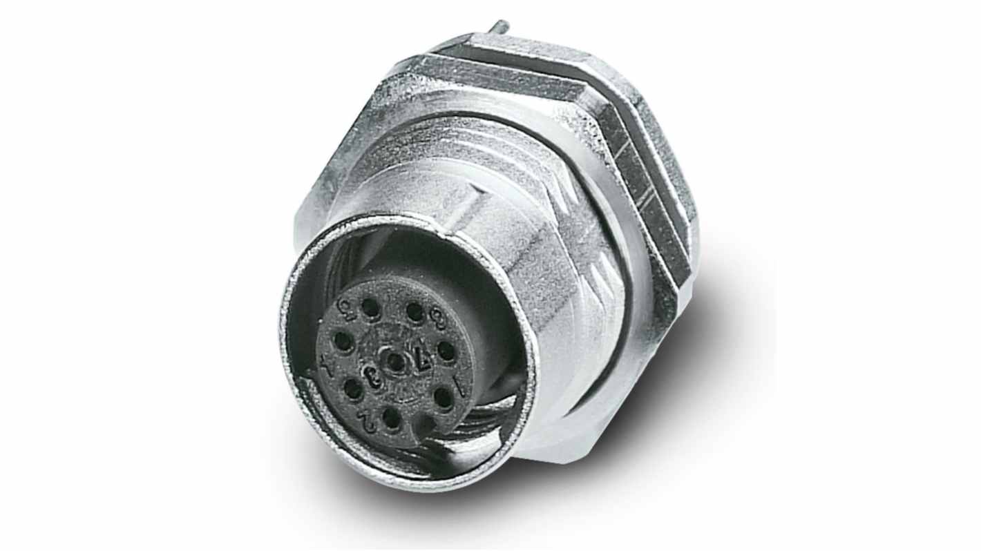 Phoenix Contact Circular Connector, 8 Contacts, Rear Mount, M12 Connector, Socket, Female, IP65, IP67, SACC Series