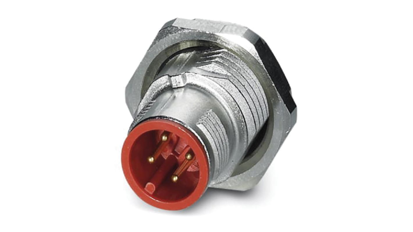 Phoenix Contact Circular Connector, 4 Contacts, M12 Connector, Male