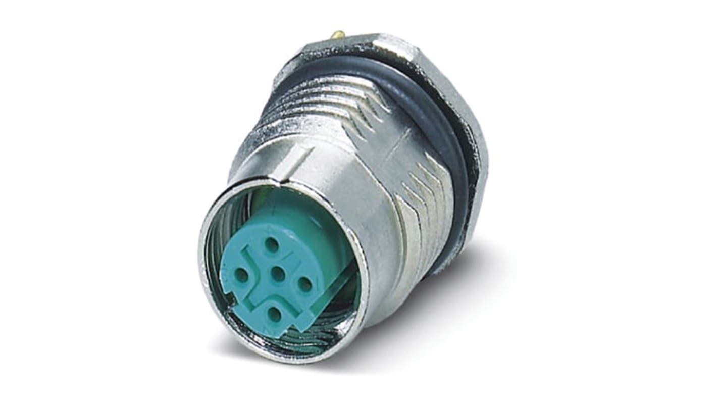 Phoenix Contact Circular Connector, 4 Contacts, M12 Connector, Female, IP67, SACC Series