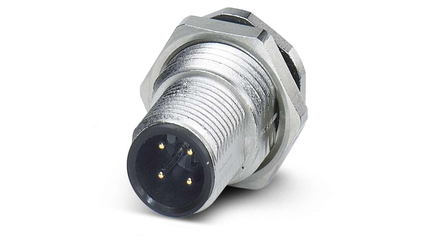 Phoenix Contact SACC M12 Rundsteckverbinder Stecker 4-polig Kabelmontage IP 67