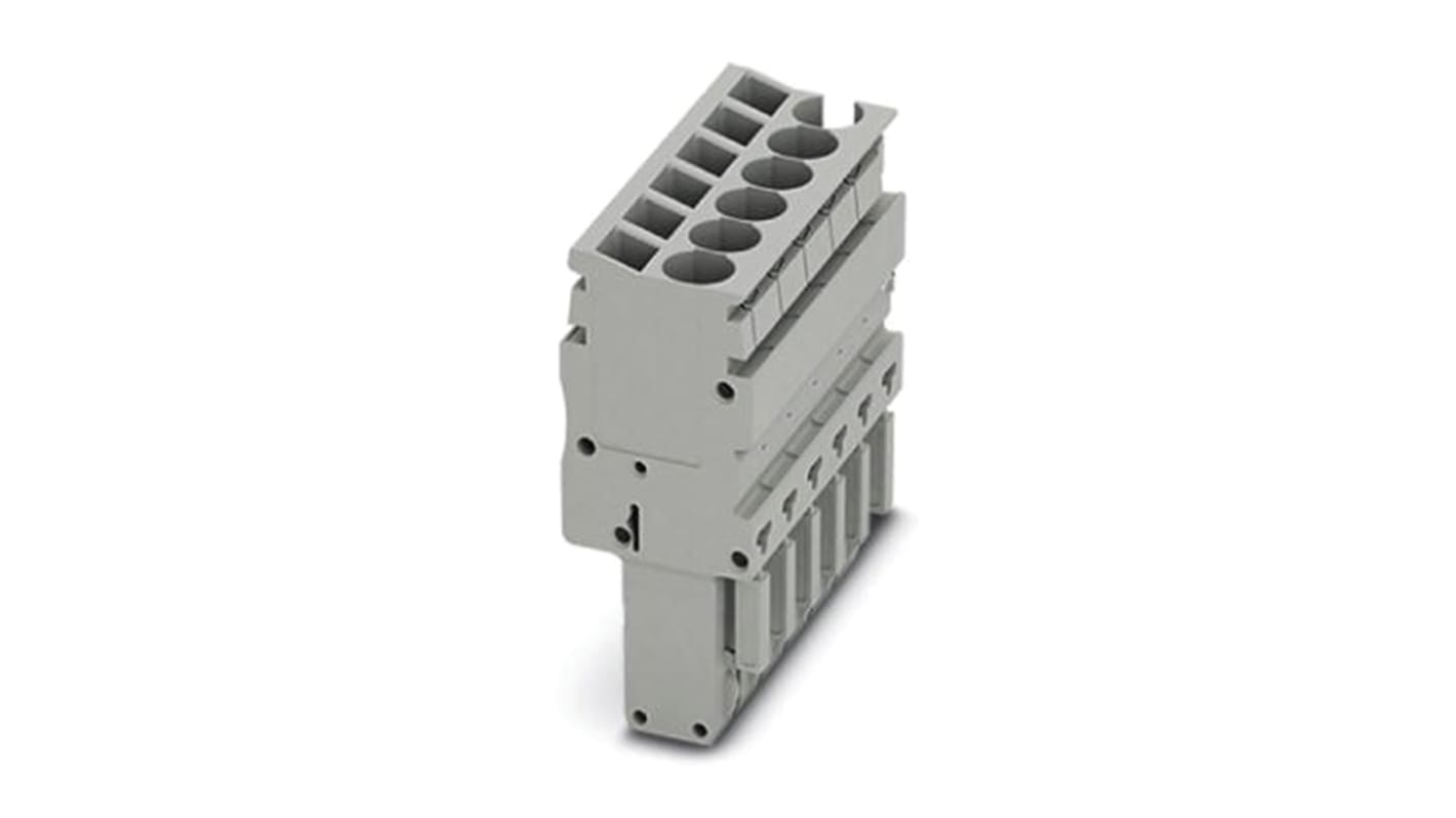Phoenix Contact, 5.2 mm Pitch, SP-H 2.5/15, 15 Way, Pluggable Terminal Block, Plug, Spring Cage Termination, 3210758