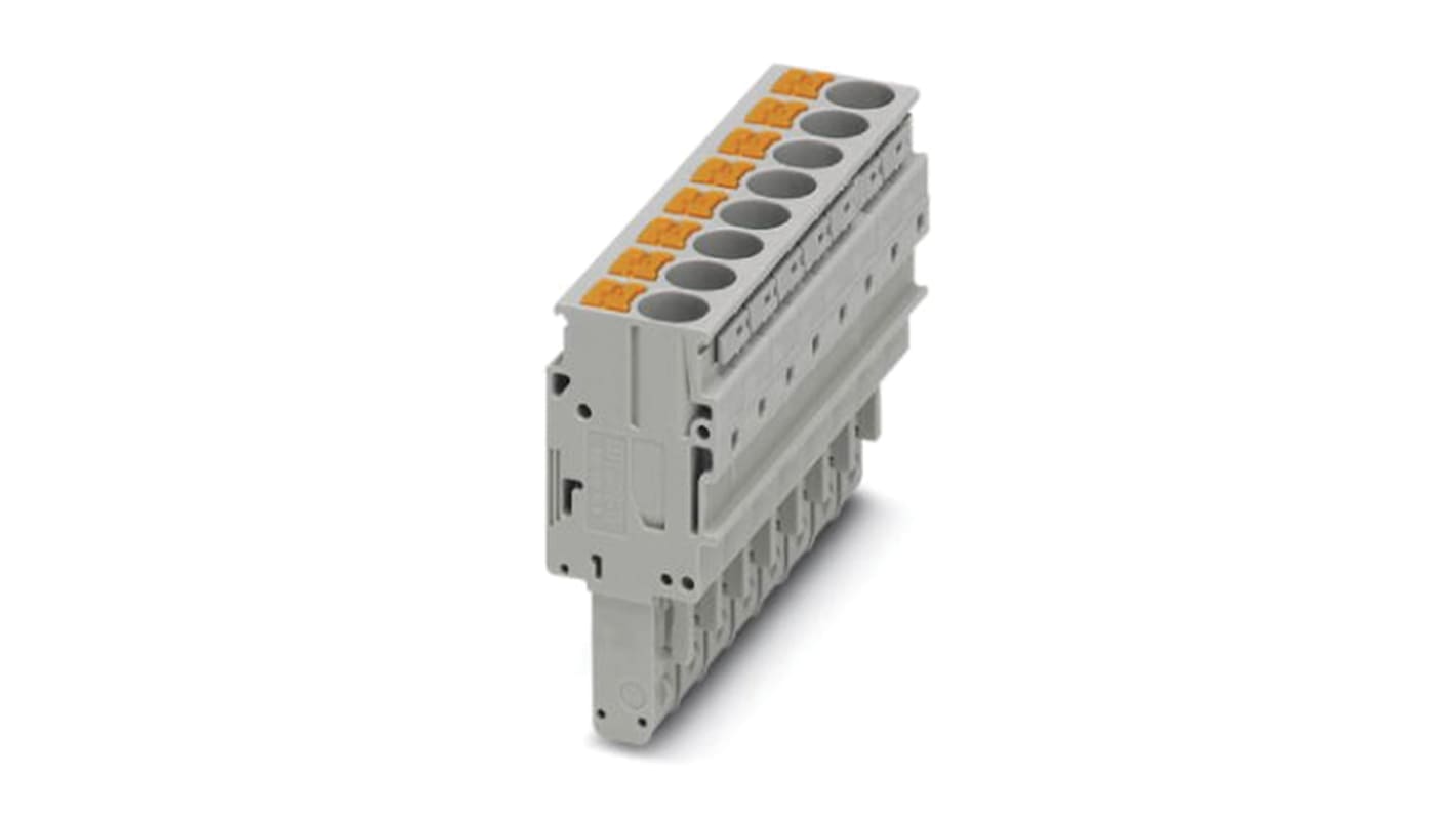 Phoenix Contact 8.2 mm Pitch Pluggable Terminal Block, Plug, Push In Termination