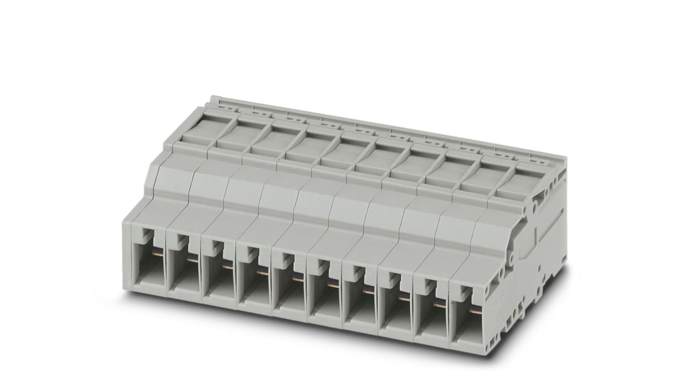 Phoenix Contact, PPC 6/10, Pluggable Terminal Block, Receptacle, Push In Termination, 3000702