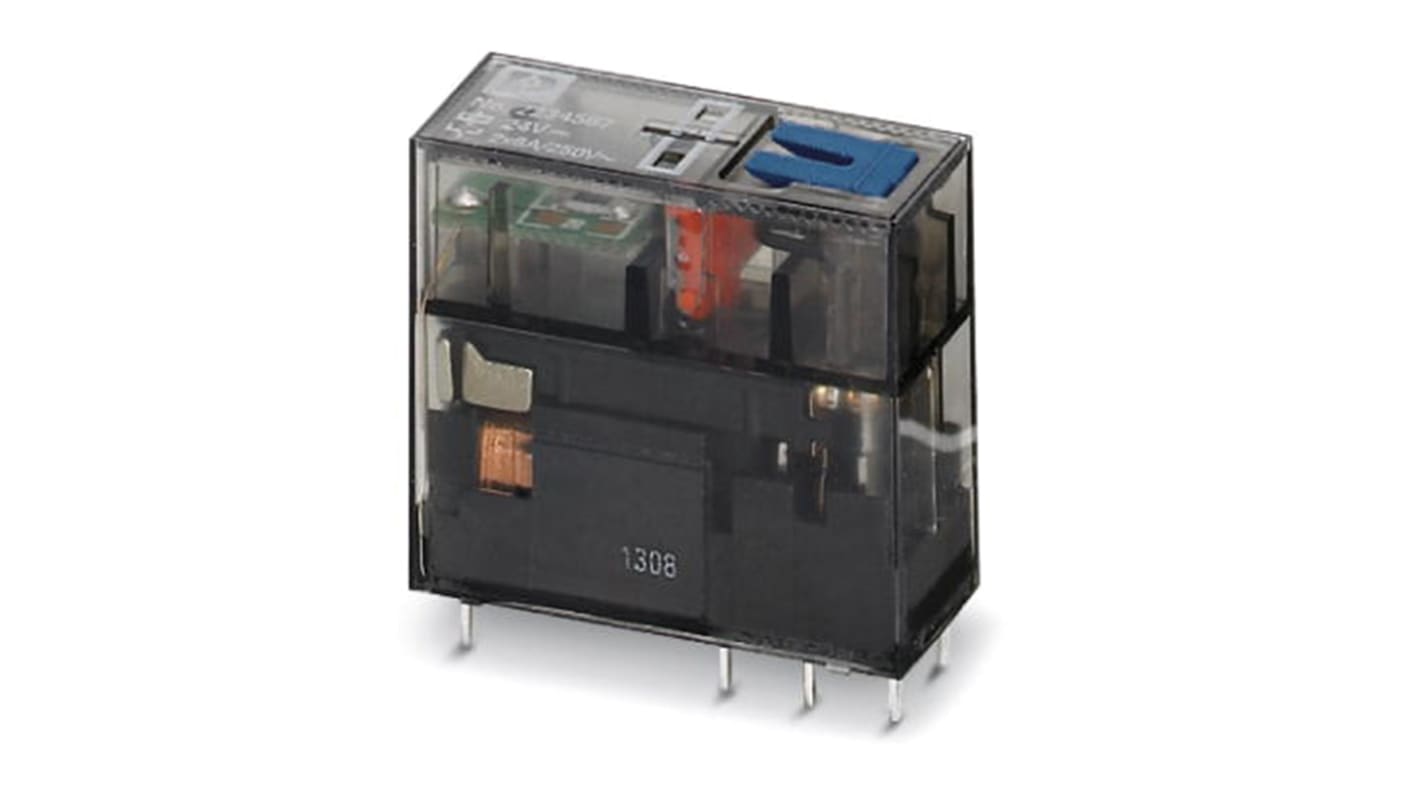 Phoenix Contact Plug In Power Relay, 24V dc Coil, DPDT