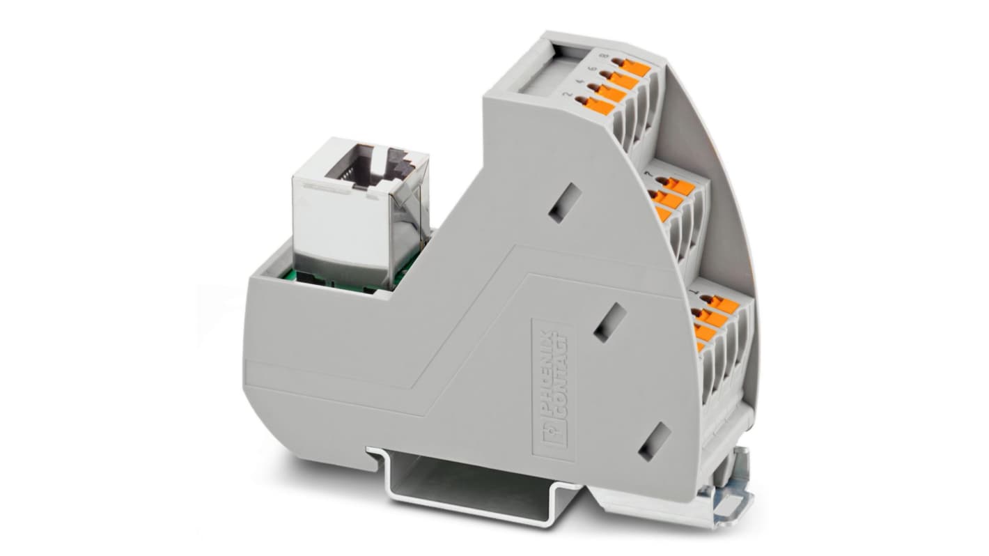 Phoenix Contact 接口模块, DIN导轨安装, VIP-3/PT/RJ45系列
