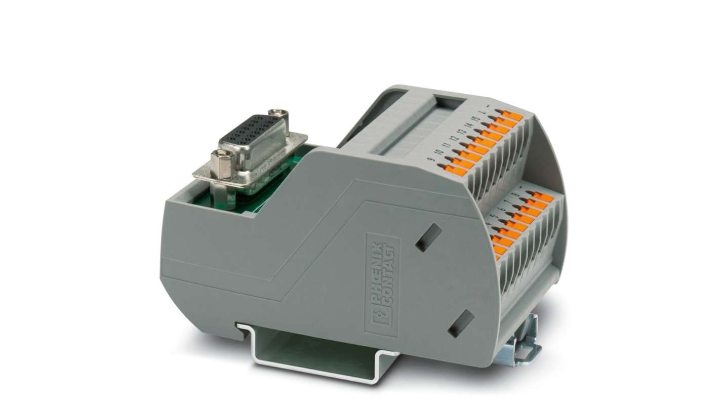 Phoenix Contact VIP-2/PT/D15SUB/F/LED Schnittstellenmodul, DIN-Hutschiene
