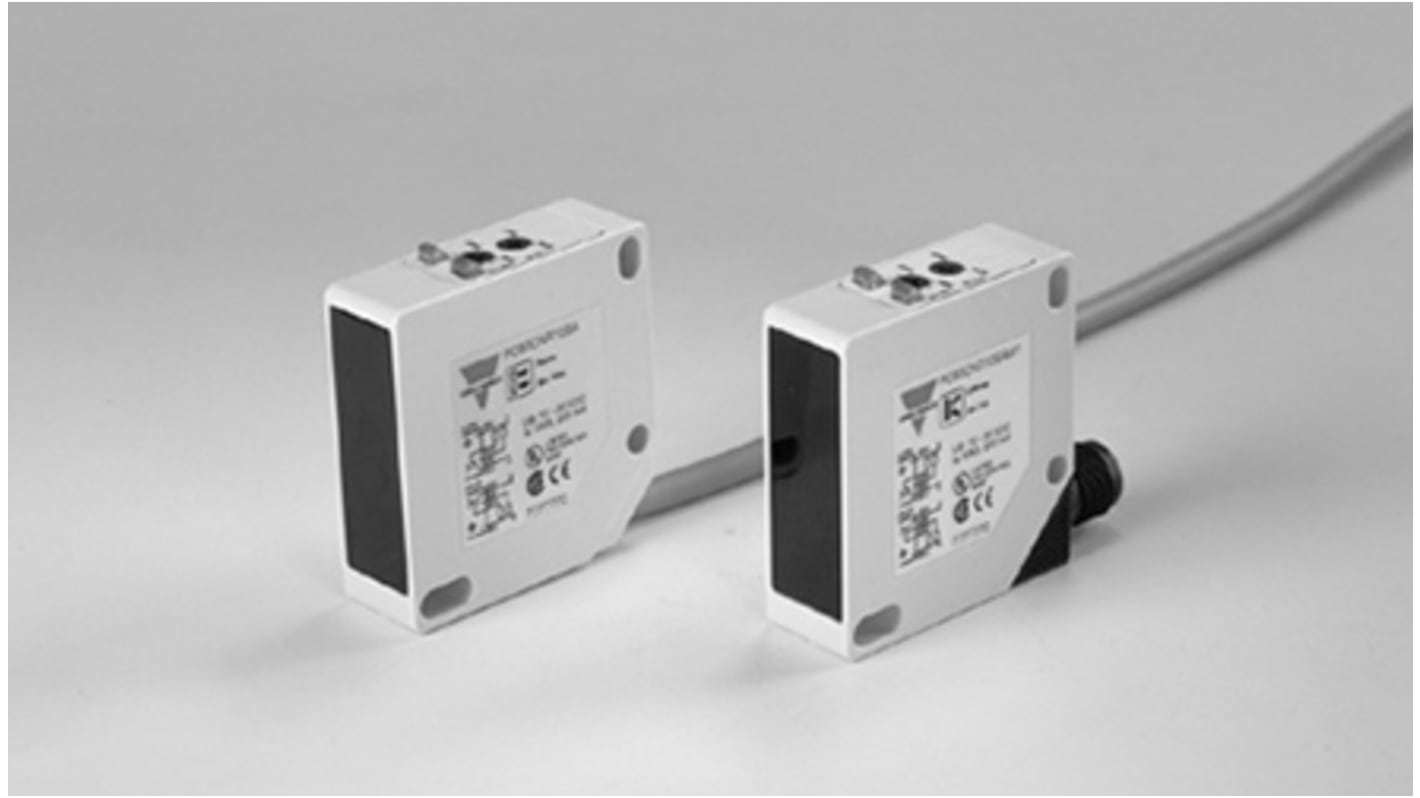 Rs-Online Sensore fotoelettrico Rettangolare Carlo Gavazzi a retroriflessione rilevamento 10 m uscita NPN/PNP