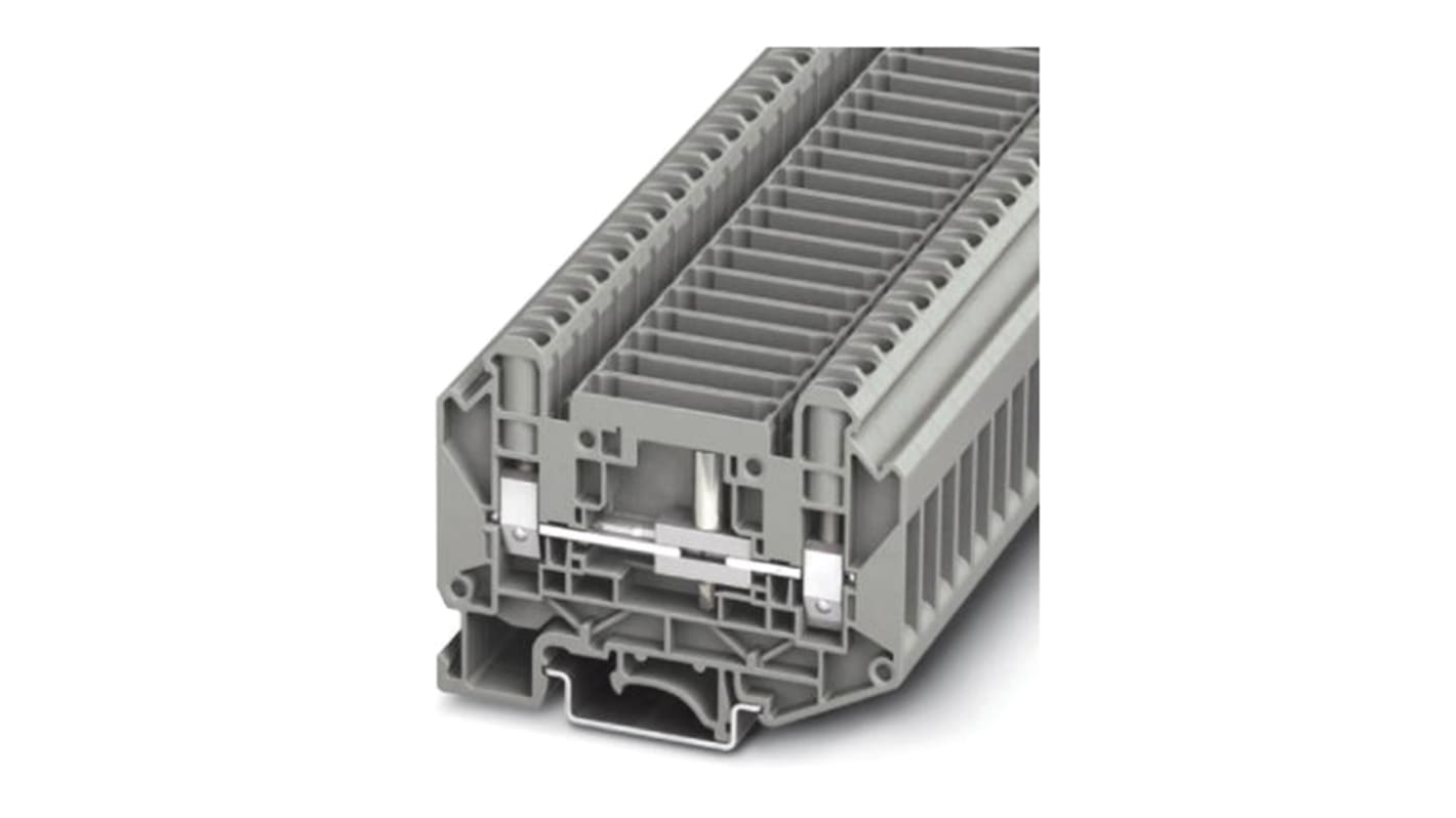 Phoenix Contact 3070134 UT 6-T-HV Series Grey, 0.2 → 10mm², Single-Level, Screw Termination