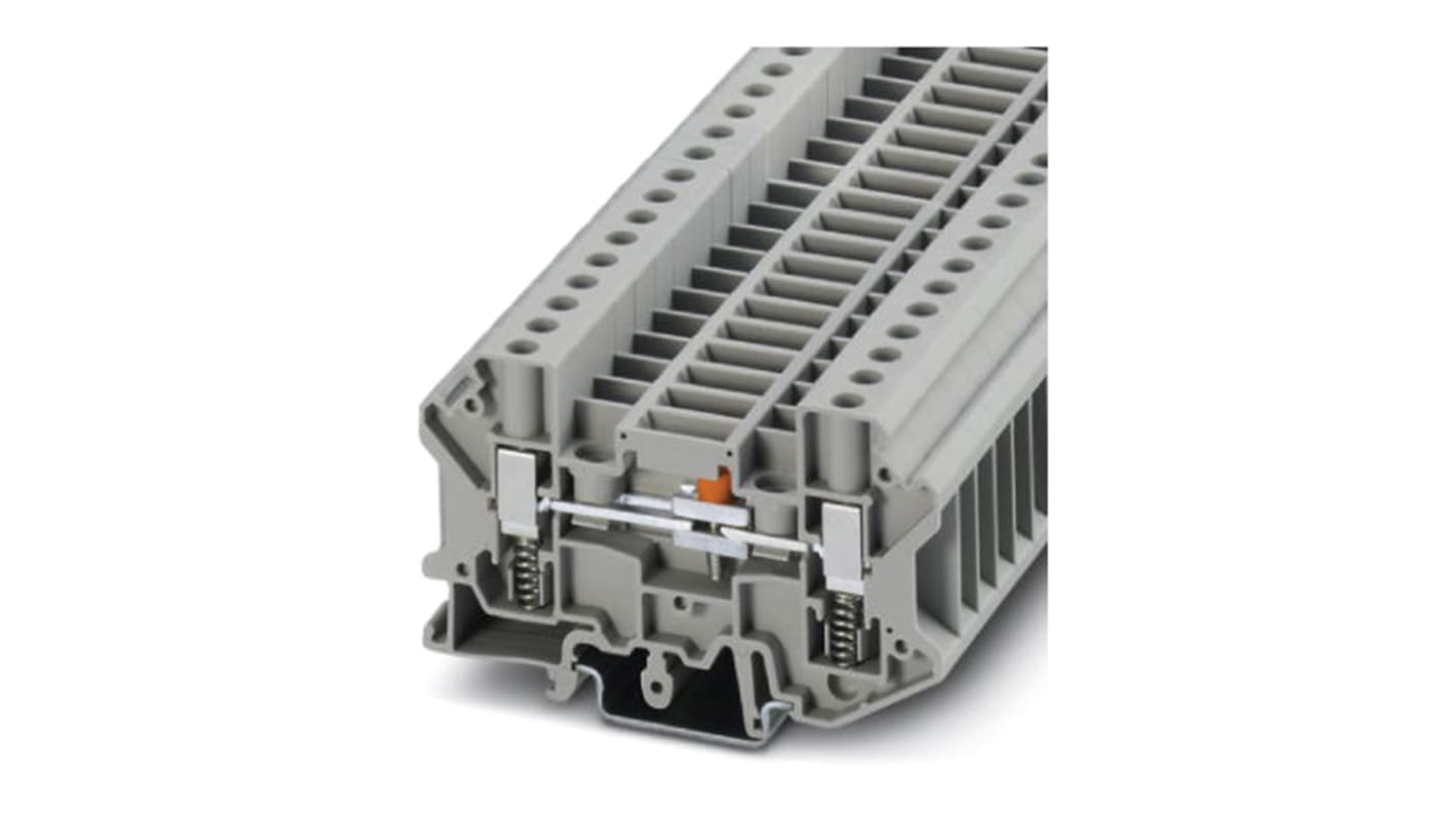Phoenix Contact 3070312 USST 6-T Series Grey, 0.2 → 10mm², Single-Level, Screw Termination