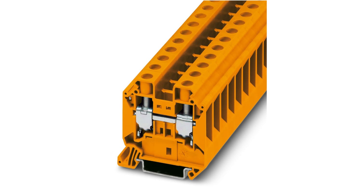 Phoenix Contact 3047468 UT 16 OG Series Orange, 1.5 → 25mm², Single-Level, Screw Termination