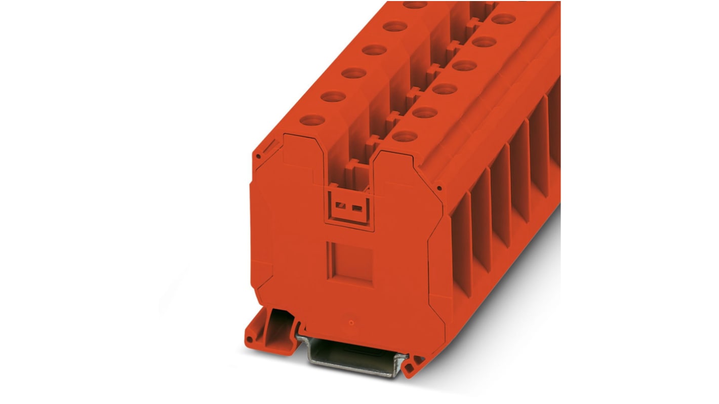 Morsettiera passante Phoenix Contact, Rosso, livello Singolo, 125A