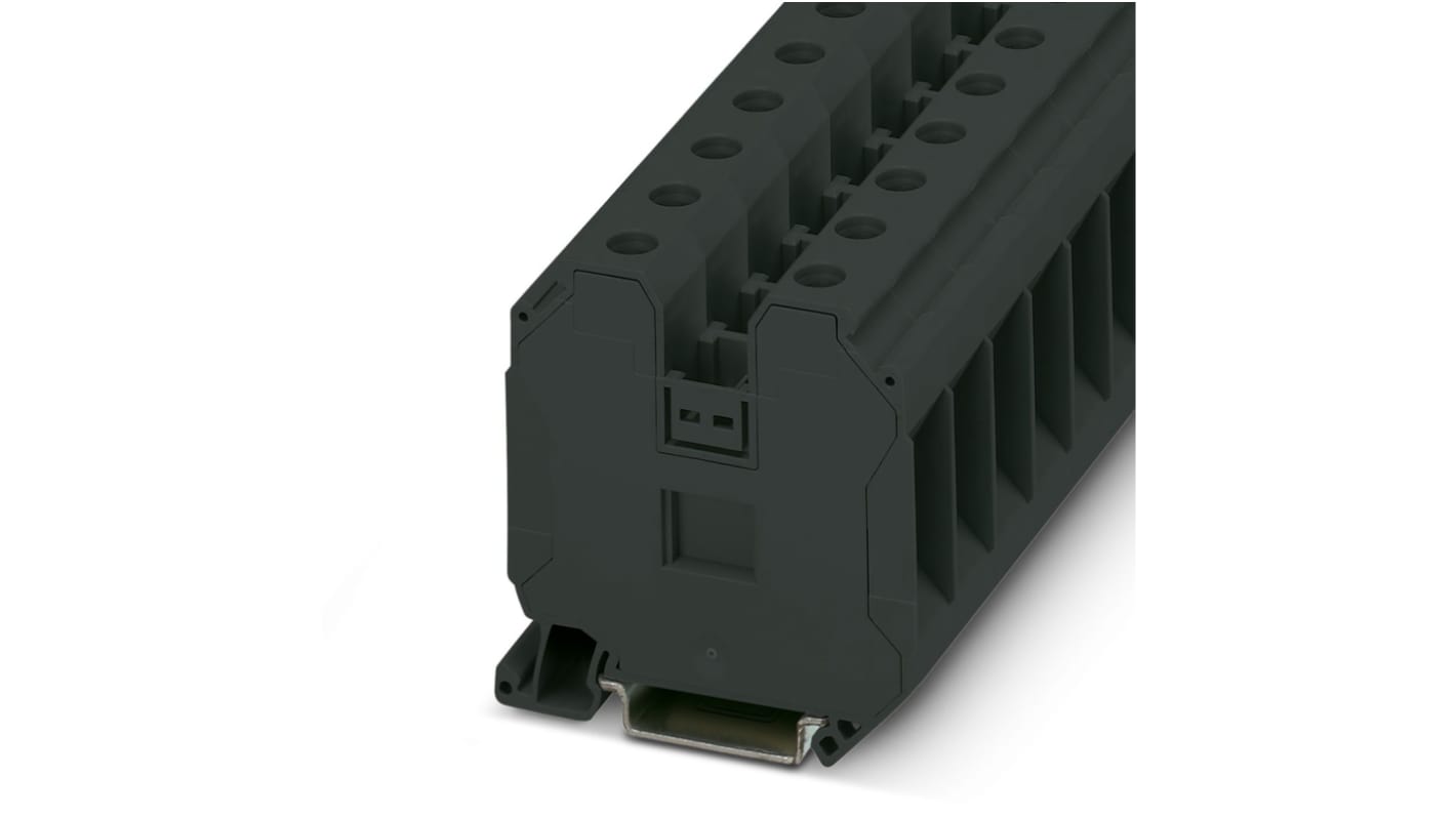 Morsettiera passante Phoenix Contact, Nero, livello Singolo, 125A