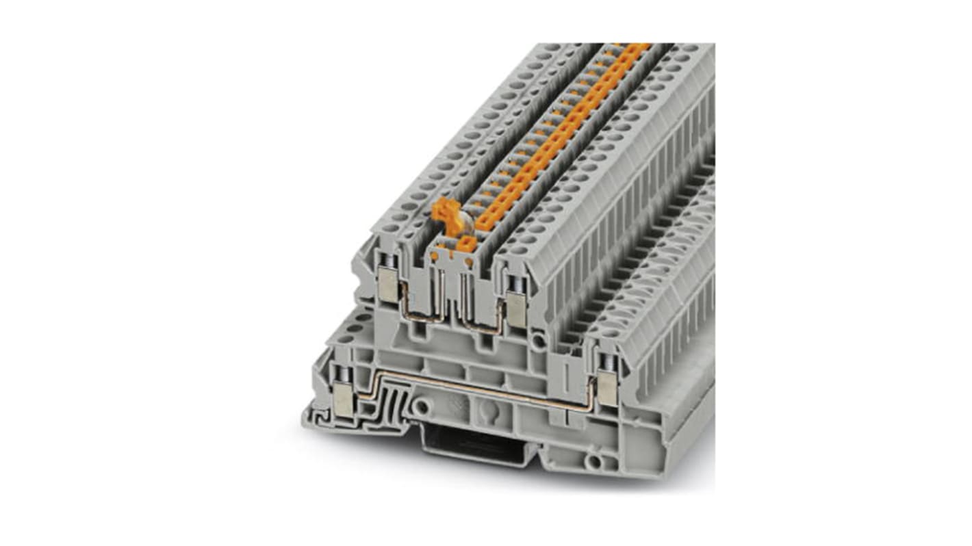 Phoenix Contact 3076023 UTI 2.5-L/LTB Series Grey, 0.2 → 4mm², Triple-Level, Screw Termination