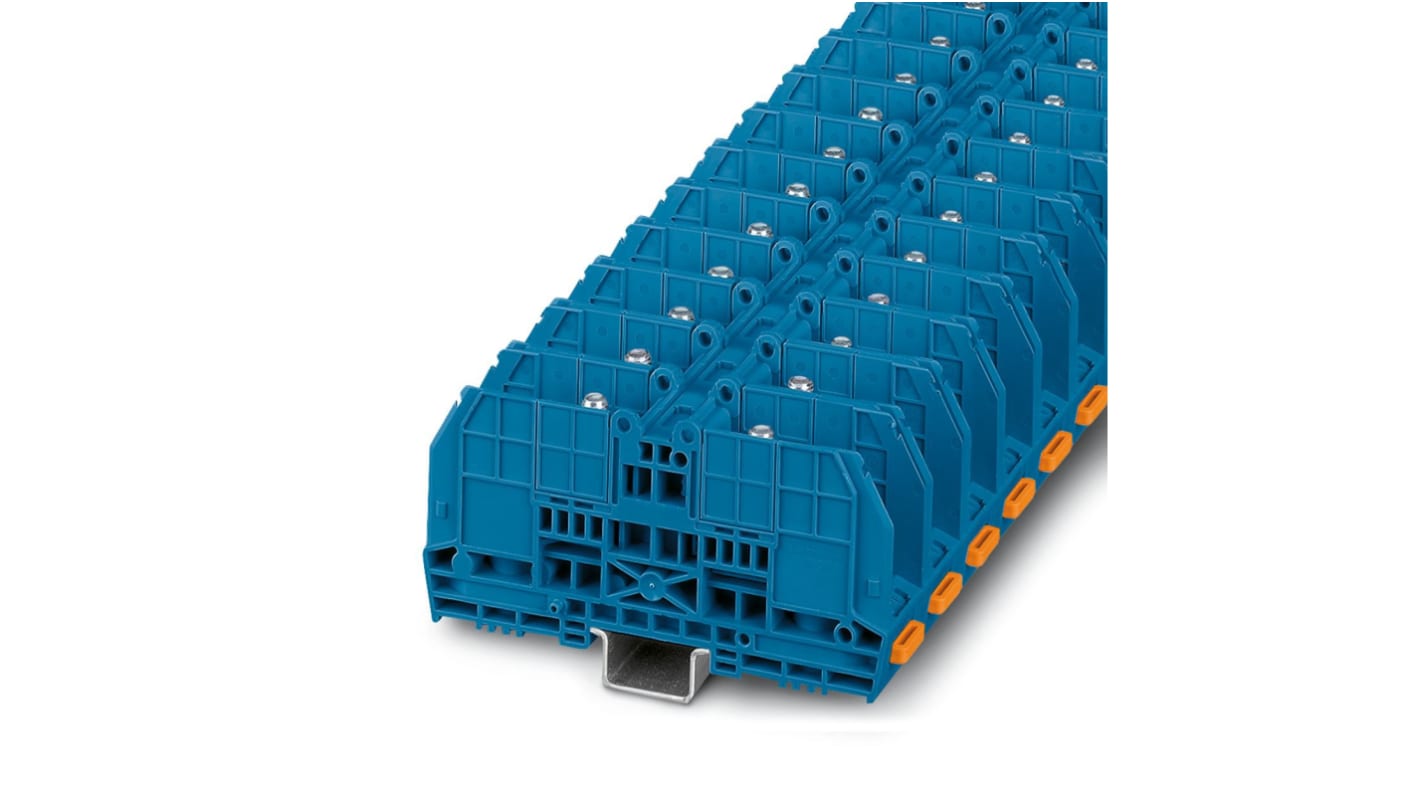 Morsetto per guida DIN senza fusibile Phoenix Contact, Blu, livello Singolo, 192A