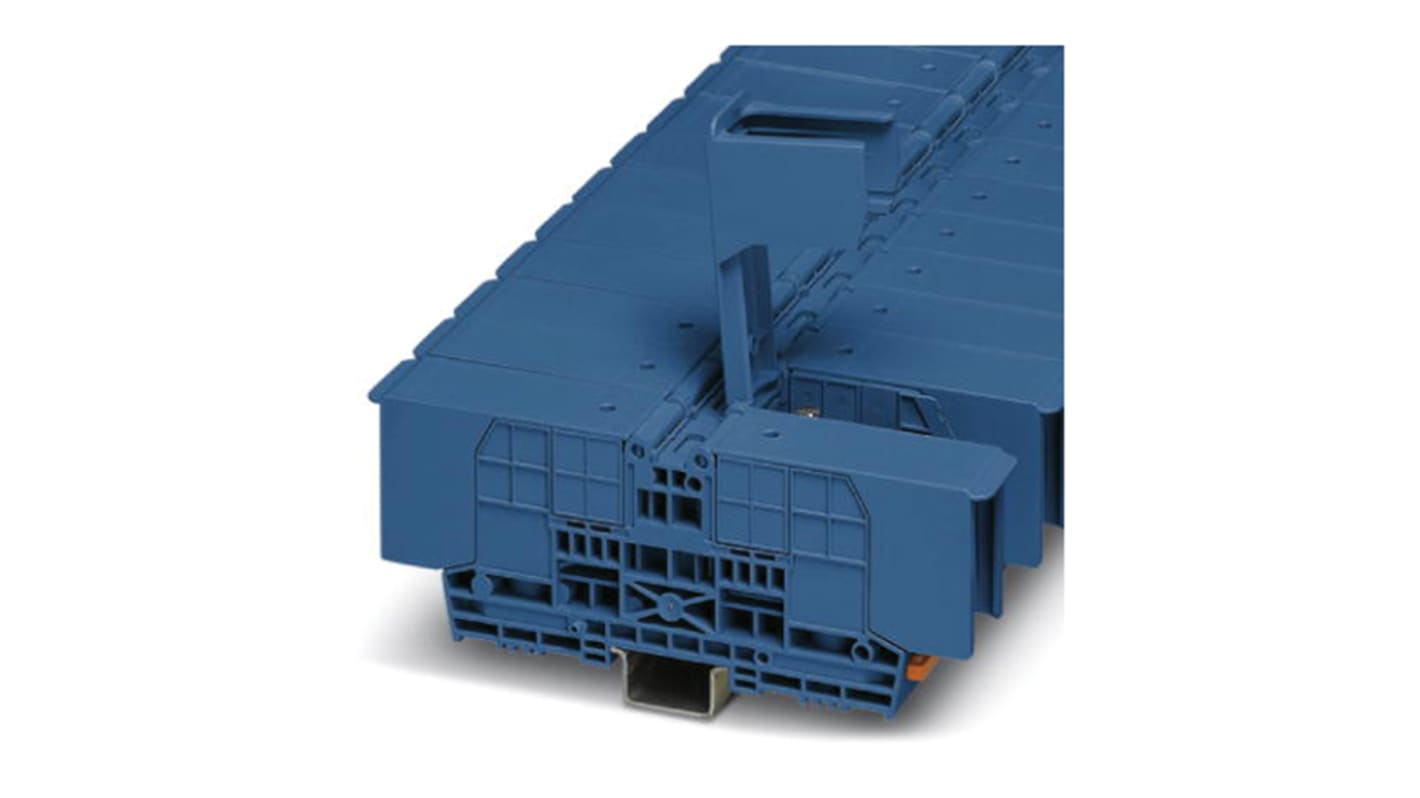 Bloc de jonction rail DIN sans fusible Phoenix Contact RBO 8-HC BU, 6 → 70mm², Boulon, Bleu