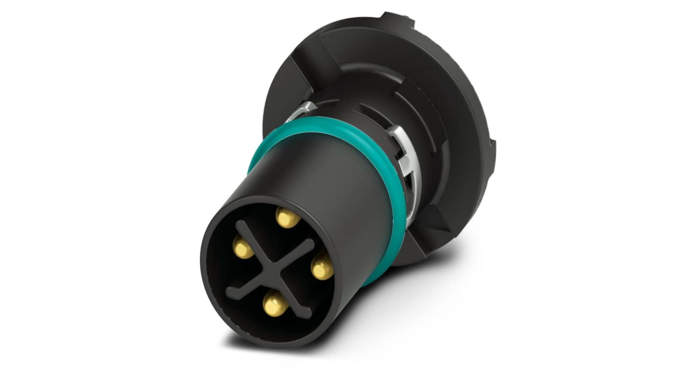 Phoenix Contact Circular Connector, 4 Contacts, Cable Mount, M12 Connector, Plug, Male, IP67, SACC Series