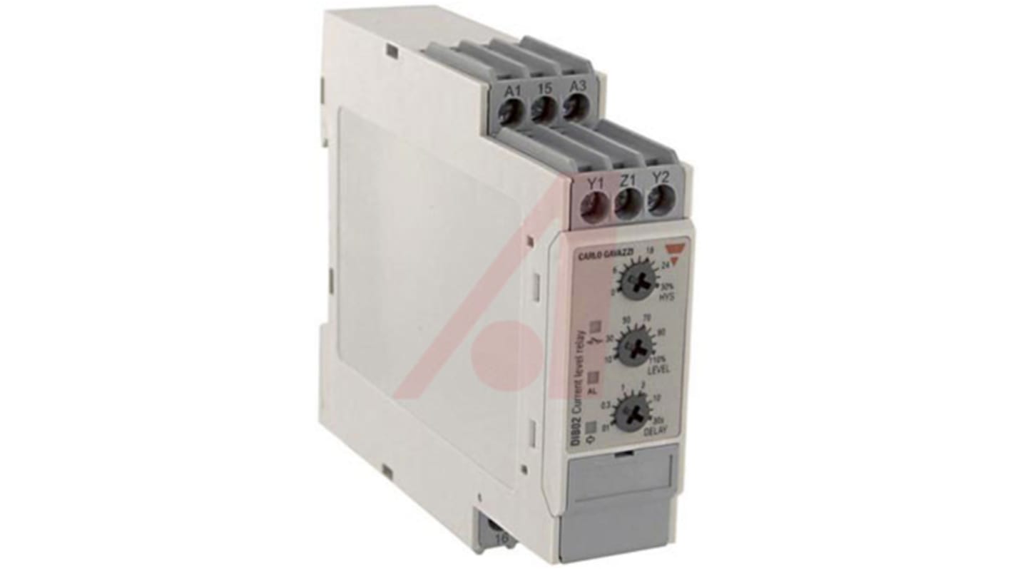 Carlo Gavazzi Current Monitoring Relay, 1 Phase, SPDT, Maximum of 4 V ac, 150 mV ac/dc, DIN Rail