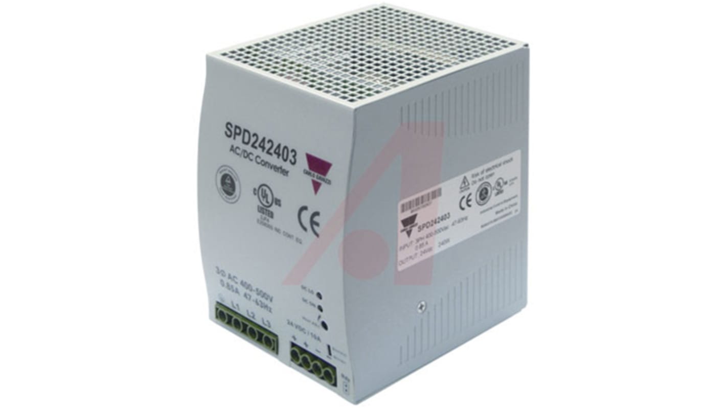 Carlo Gavazzi Switch Mode DIN Rail Power Supply, 340 → 575V ac ac, dc Input, 24V dc dc Output, 5A Output, 120W