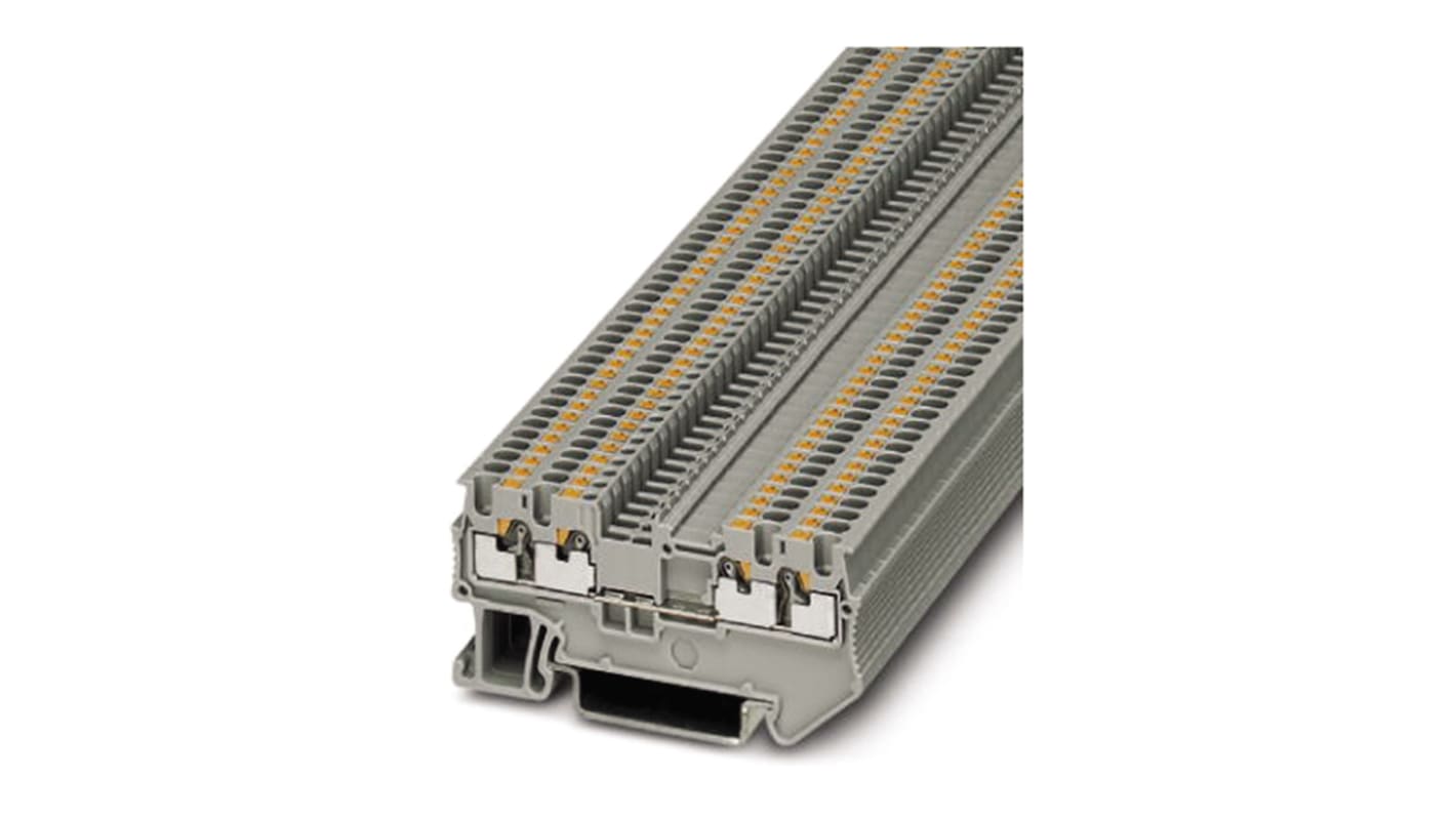Phoenix Contact 3208199 PT 1.5/S-QUATTRO BK Series Black, 0.14 → 1.5mm², Single-Level, Push In Termination