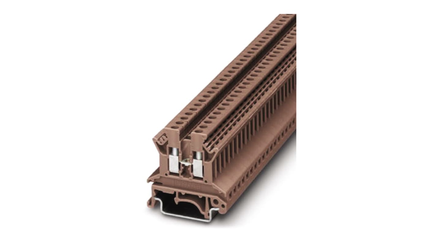 Morsettiera passante Phoenix Contact, Marrone, livello Singolo, 24A