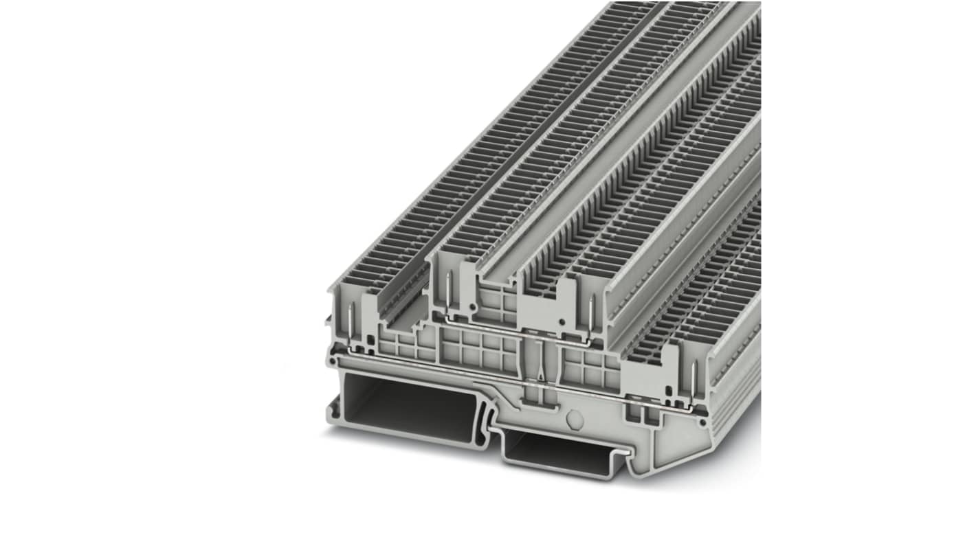 Phoenix Contact 3213865 PTTB 1.5/S/4P Series Grey, Double-Level, Plug In Termination