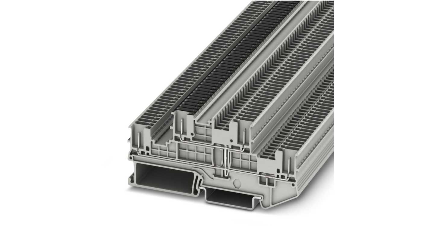 Phoenix Contact 3213852 PTTB 1.5/S/4P-PV Series Grey, 0.14 → 1.5mm², Double-Level, Plug In Termination