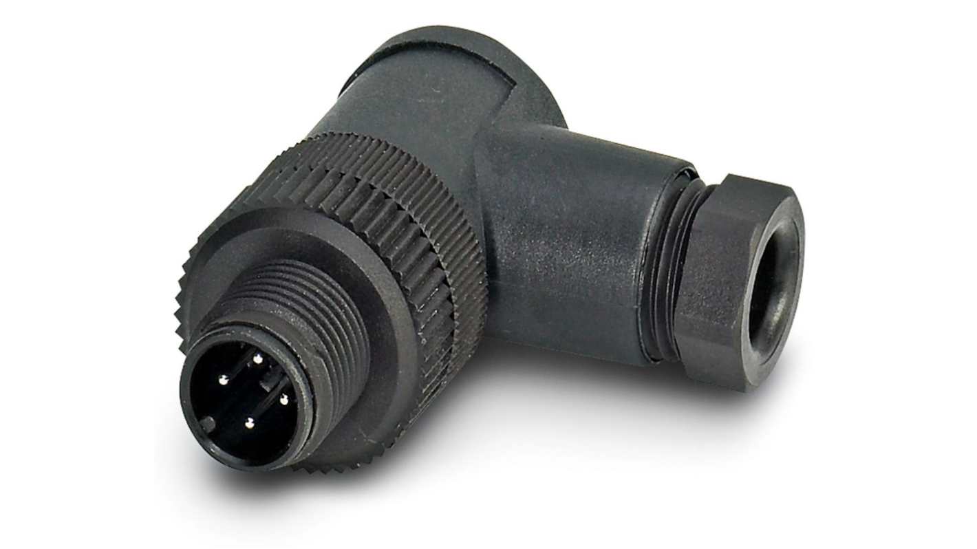 Phoenix Contact Circular Connector, 4 Contacts, M12 Connector, Plug, IP67, SACC Series