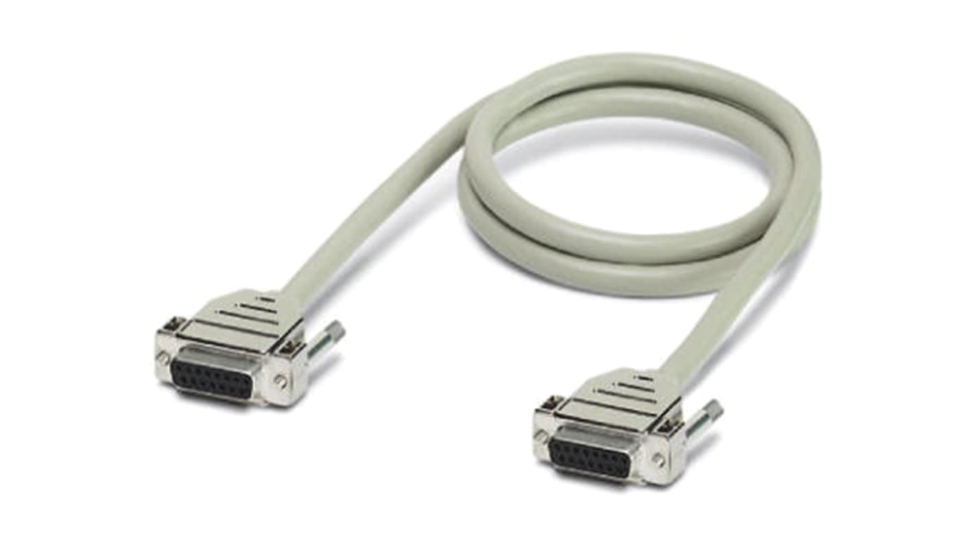 Phoenix Contact Female 37 Pin D-sub to Female 37 Pin D-sub Serial Cable, 4m
