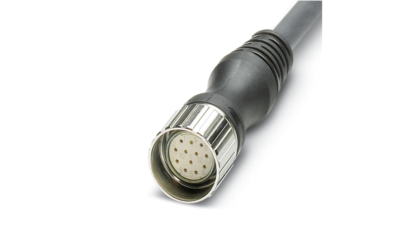 Phoenix Contact Female 12 way M23 to Unterminated Sensor Actuator Cable, 10m