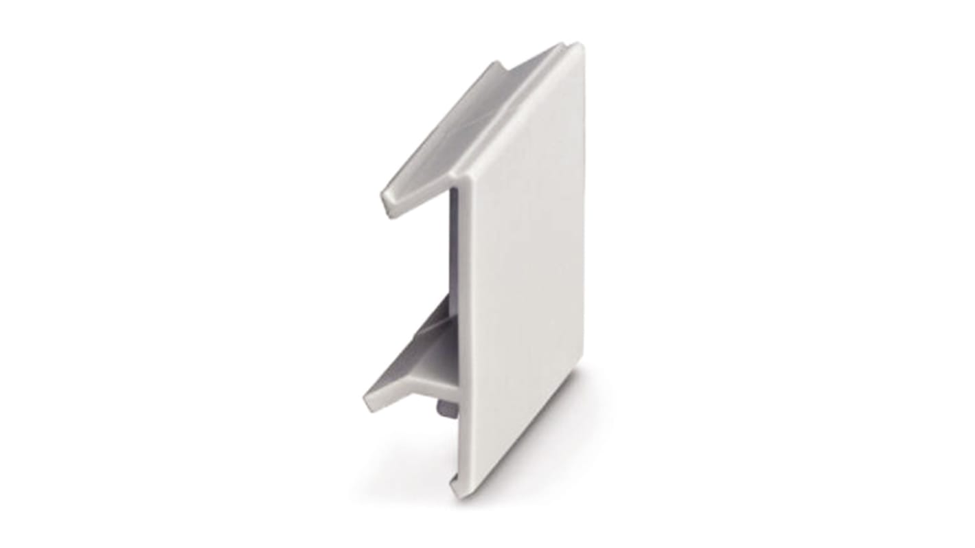 Phoenix Contact ME MAX B-22,5 KMGY Series RAL 7035 Polyamide Terminal Cover, 22.5mm W for Use with ME-MAX Modular