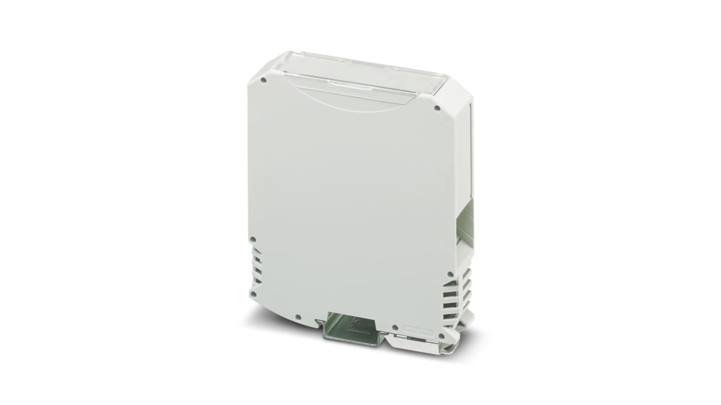 Phoenix Contact DIN Rail Enclosure Enclosure Type ME MAX 22.5 3-U1 KMGY Series , 99 x 22.5 x 114.5mm, Polyamide