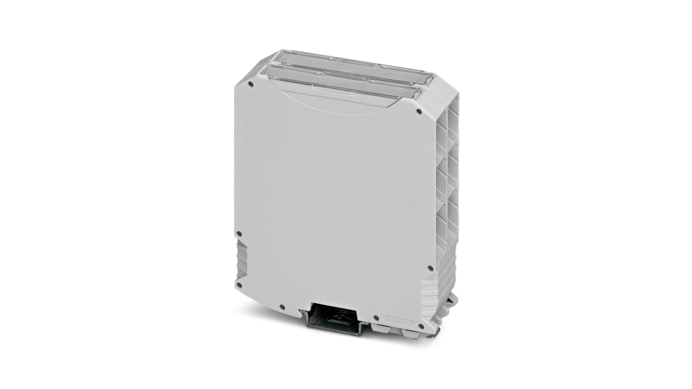 Phoenix Contact DIN Rail Enclosure Enclosure Type ME MAX 35 G 3-3KMGY Series , 99 x 35 x 114.5mm, Polyamide Electronic